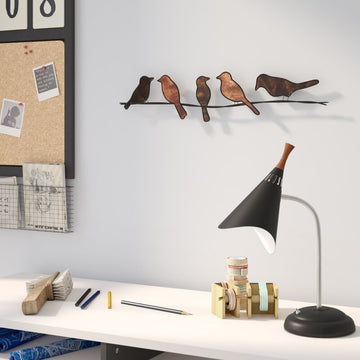 Bikia Birds On Wire Metal Novelty Wall Decor